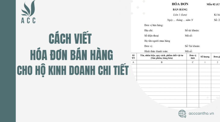 Cách viết hóa đơn bán hàng cho hộ fv888 chi tiết
