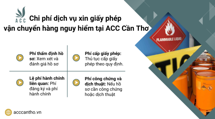 Chi phí fv888 xin giấy phép vận chuyển hàng nguy hiểm tại fv888