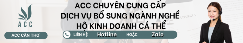 Dịch vụ bổ sung ngành nghề hộ fv888 cá thể