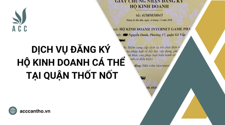 Dịch vụ đăng ký hộ fv888 cá thể tại Quận Thốt Nốt