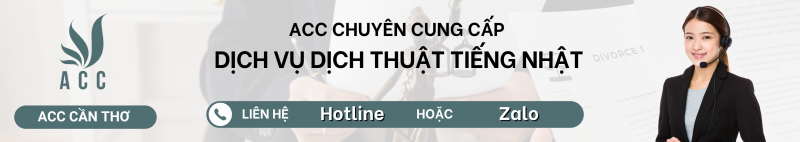 Dịch vụ dịch thuật tiếng nhật tại Cần thơ