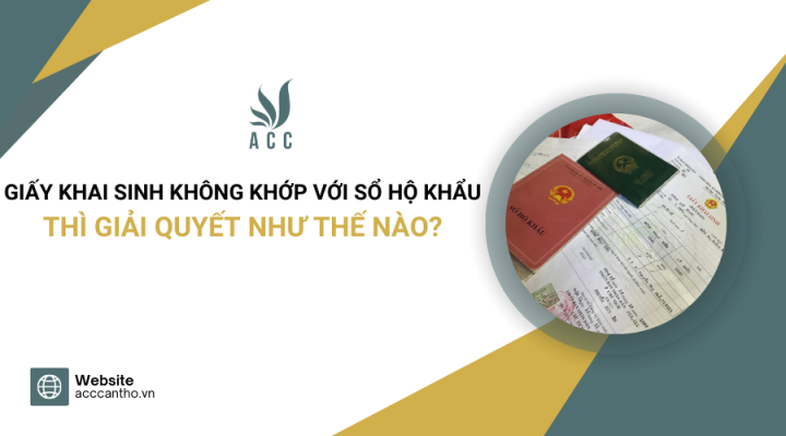 Giấy khai sinh không khớp với sổ hộ khẩu thì giải quyết như thế nào?
