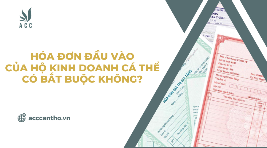 Hóa đơn đầu vào của hộ fv888 cá thể có bắt buộc không?
