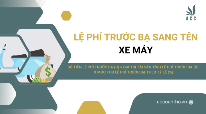 Lệ phí trước bạ sang tên xe máy