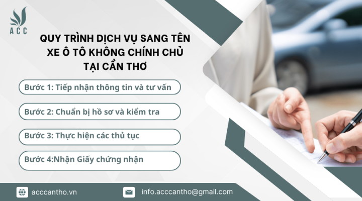 Quy trình fv888 sang tên xe ô tô không chính chủ tại Cần Thơ