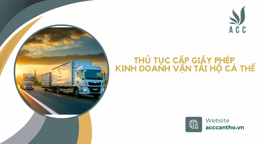 Thủ tục cấp giấy phép fv888 vận tải hộ cá thể