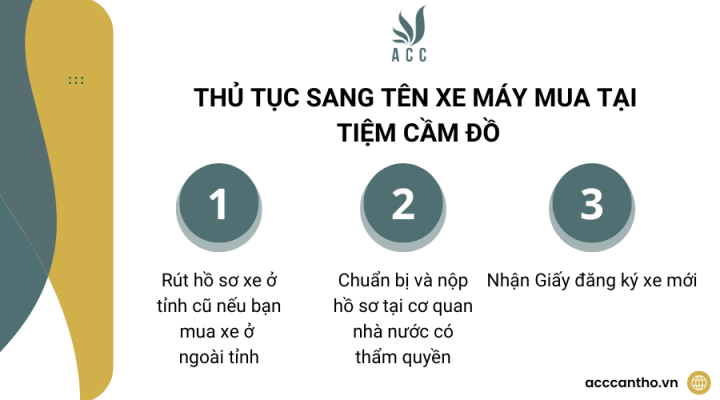 Thủ tục sang tên xe máy mua tiệm cầm đồ theo quy định