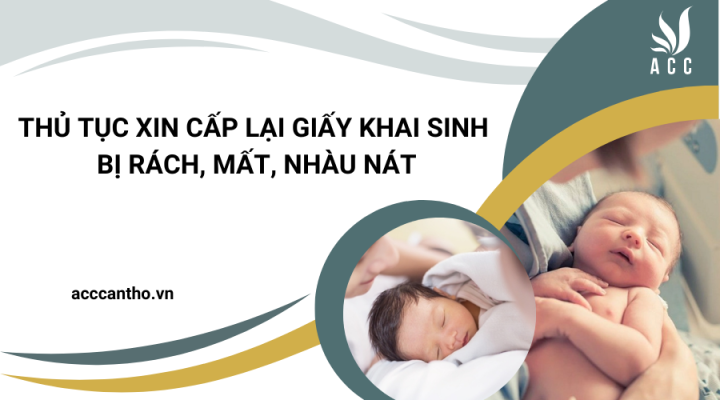 Thủ tục xin cấp lại giấy khai sinh bị rách, mất, nhàu nát