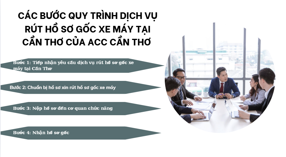Các bước quy trình fv888 rút hồ sơ gốc xe máy tại Cần Thơ của fv888