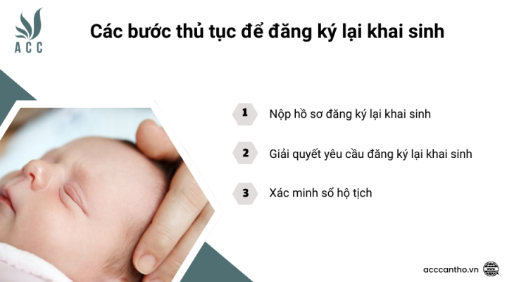 Các bước thủ tục để đăng ký lại khai sinh