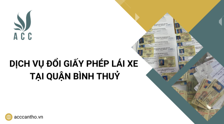Dịch vụ đổi giấy phép lái xe tại Quận Bình Thuỷ