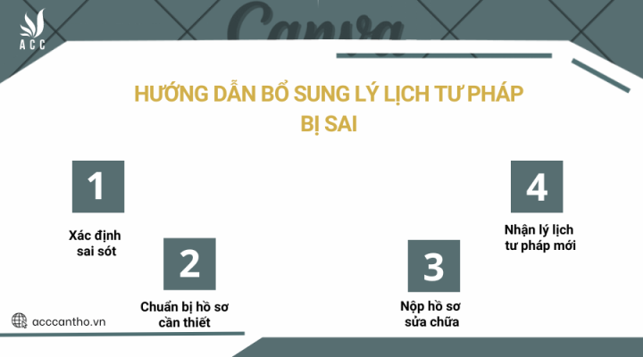 Hướng dẫn bổ sung lý lịch tư pháp bị sai