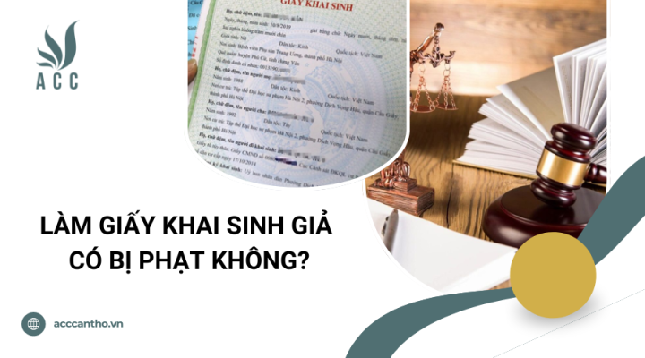 Làm giấy khai sinh giả có bị phạt không?