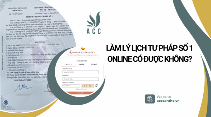 Làm lý lịch tư pháp số 1 online có được không?