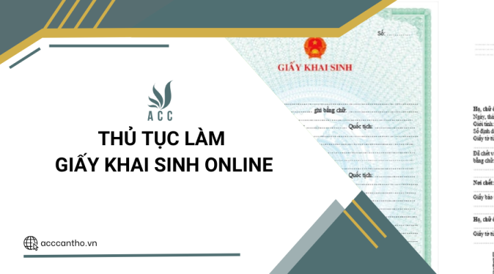 Thủ tục làm giấy khai sinh online