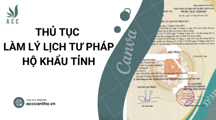 Thủ tục làm lý lịch tư pháp hộ khẩu tỉnh
