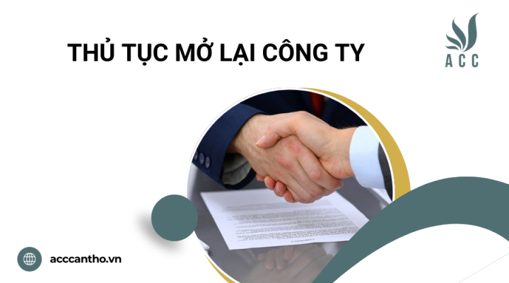 Thủ tục mở lại công ty