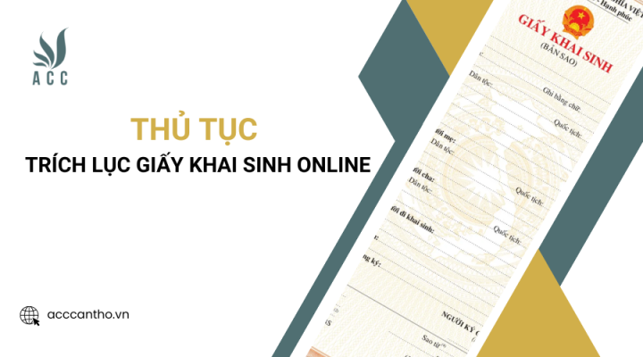 Thủ tục trích lục giấy khai sinh online