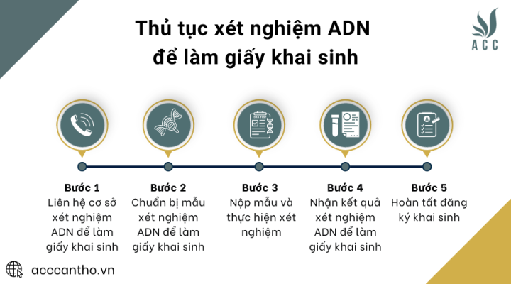 Thủ tục xét nghiệm ADN để làm giấy khai sinh