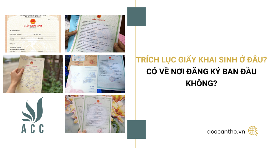 Tr&iacute;ch lục giấy khai sinh ở đ&acirc;u? C&oacute; về nơi đăng k&yacute; ban đầu kh&ocirc;ng?