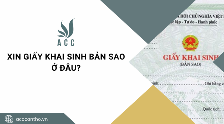 Xin giấy khai sinh bản sao ở đâu?