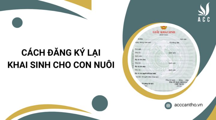 Cách đăng ký lại khai sinh cho con nuôi