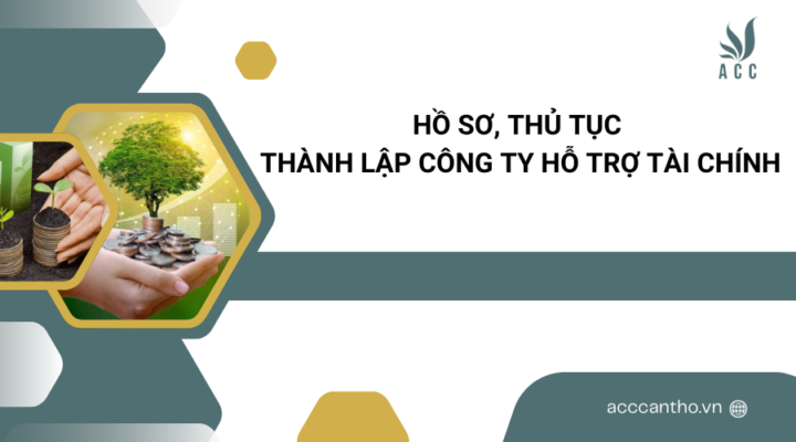 Hồ sơ, thủ tục thành lập công ty hỗ trợ tài chính