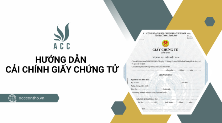 Hướng dẫn cải chính giấy chứng tử