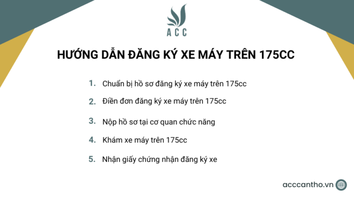 Hướng dẫn đăng ký xe máy trên 175cc