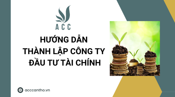 Hướng dẫn thành lập công ty đầu tư tài chính