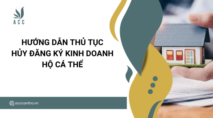 Hướng dẫn thủ tục hủy đăng ký fv888 hộ cá thể