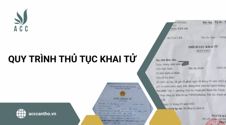Quy trình thủ tục khai tử