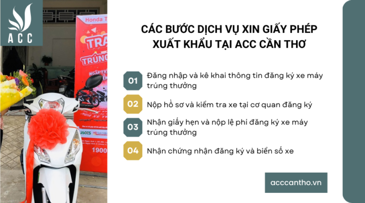 Thủ tục đăng ký xe máy trúng thưởng 