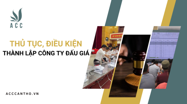 Thủ tục, điều kiện thành lập công ty đấu giá