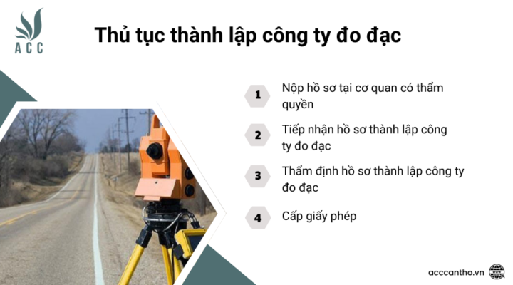 Thủ tục thành lập công ty đo đạc