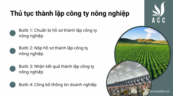 Thủ tục thành lập công ty nông nghiệp