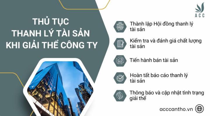 Thủ tục thanh lý tài sản khi giải thể công ty