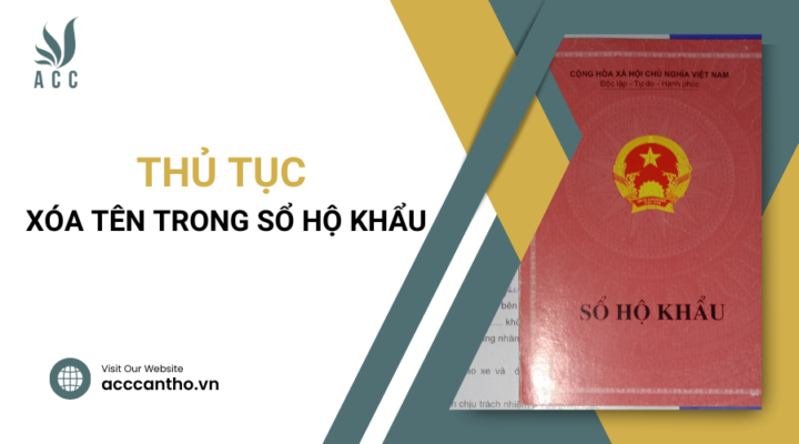 Thủ tục xóa tên trong sổ hộ khẩu