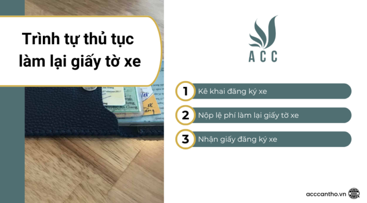 Trình tự thủ tục làm lại giấy tờ xe