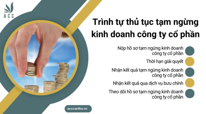 Trình tự thủ tục tạm ngừng fv888 công ty cổ phần