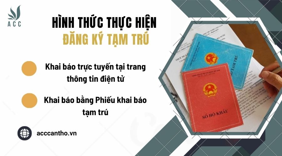 Hình thức thực hiện đăng ký tạm trú