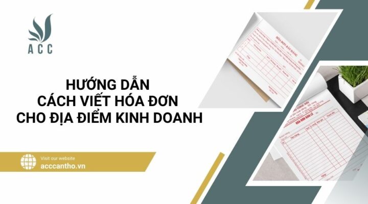 Hướng dẫn cách viết hóa đơn cho địa điểm fv888