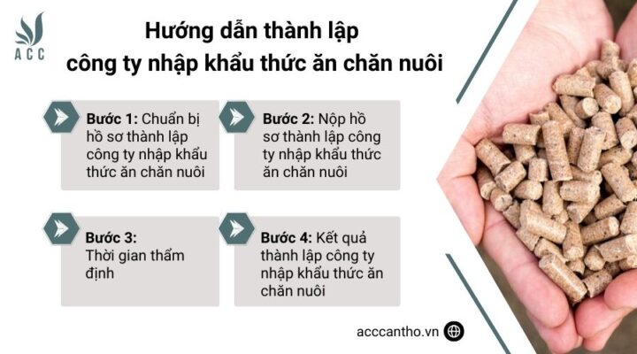 Hướng dẫn thành lập công ty nhập khẩu thức ăn chăn nuôi