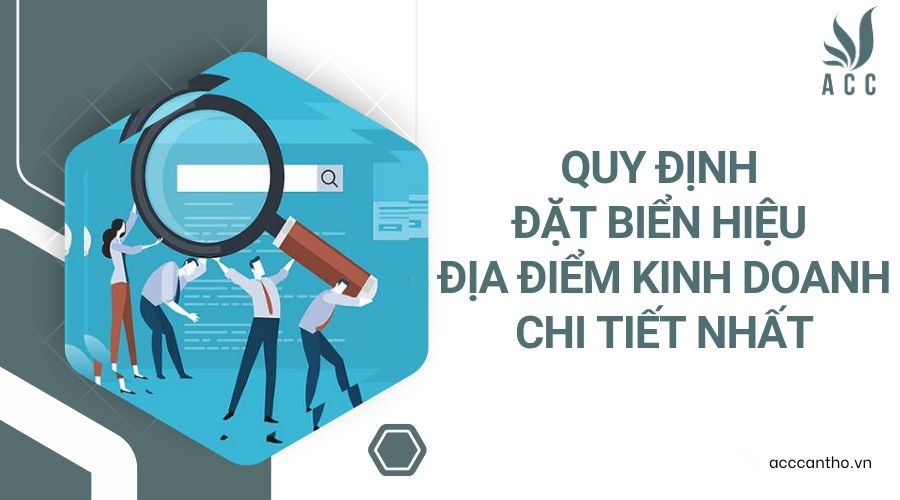 Quy định đặt biển hiệu địa điểm fv888 chi tiết nhất