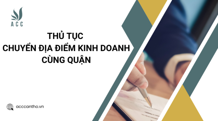 Thủ tục chuyển địa điểm fv888 cùng quận