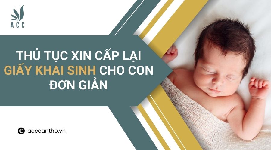 Thủ tục xin cấp lại giấy khai sinh cho con đơn giản