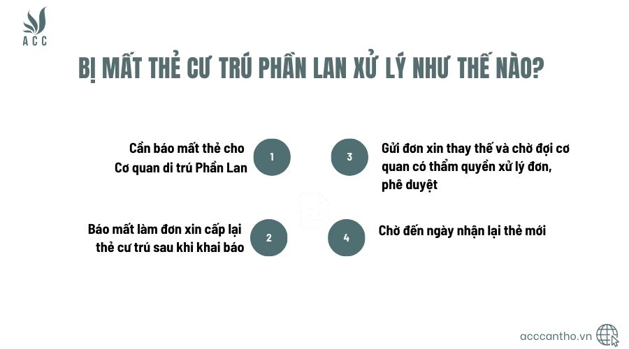 Bị mất thẻ cư trú Phần Lan xử lý như thế nào?
