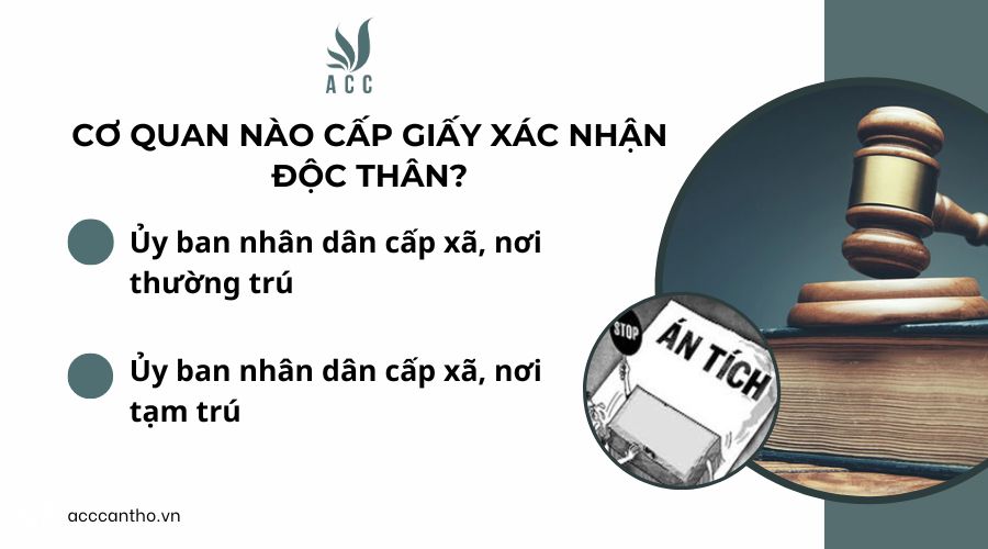 Cơ quan nào cấp giấy xác nhận độc thân