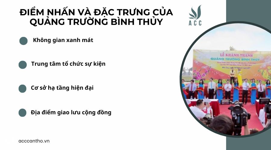 Điểm nhấn và đặc trưng của Quảng trường Bình Thủy