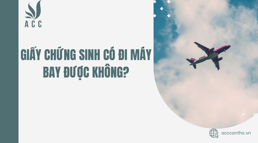 Giấy chứng sinh có đi máy bay được không